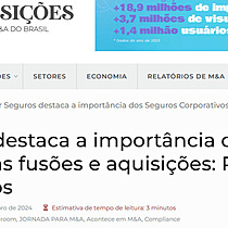 Alper Seguros destaca a importncia dos Seguros Corporativos nas fuses e aquisies: Proteo Contra Passivos Ocultos